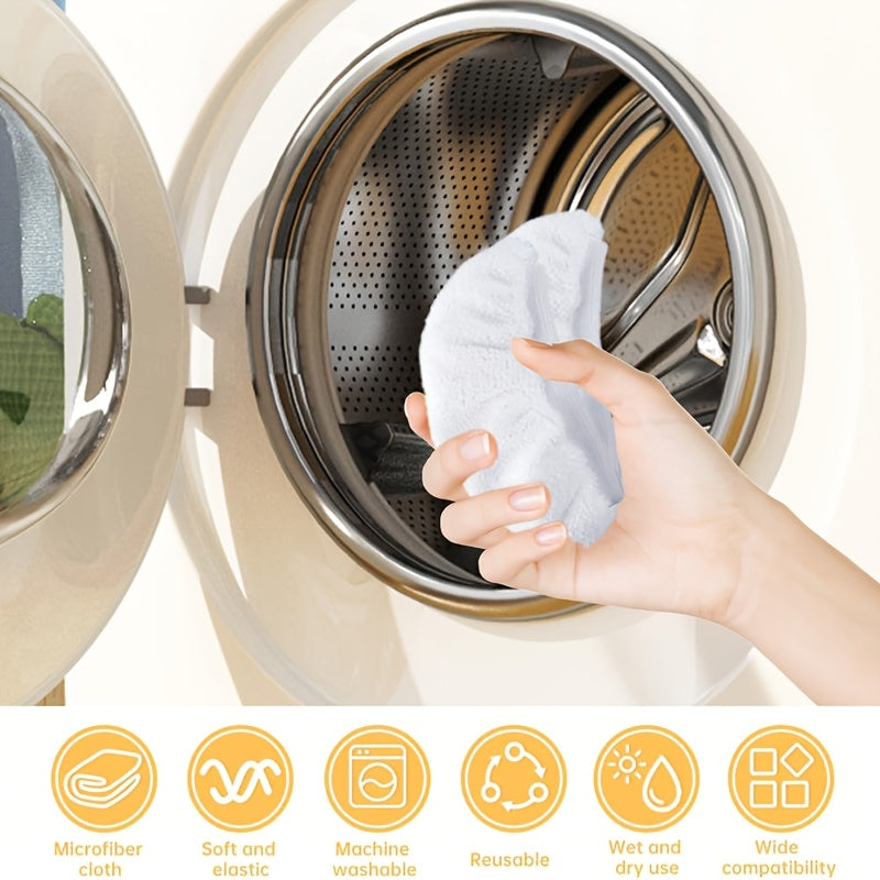 Set of 4 Reusable Microfiber Steam Mop Pads for Handheld Steam Cleaners