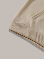 Beige Hoodie with Glass Throne Graphic for Book Lovers Casual Drawstring Sweatshirt