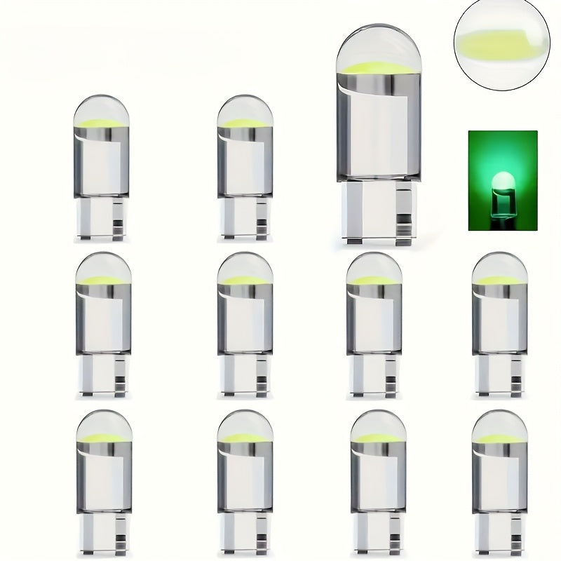 12V W5W LED shisha chiroqlari 6000K oq nur uchun avtomobil ichki qismi, 10-20 ta paket