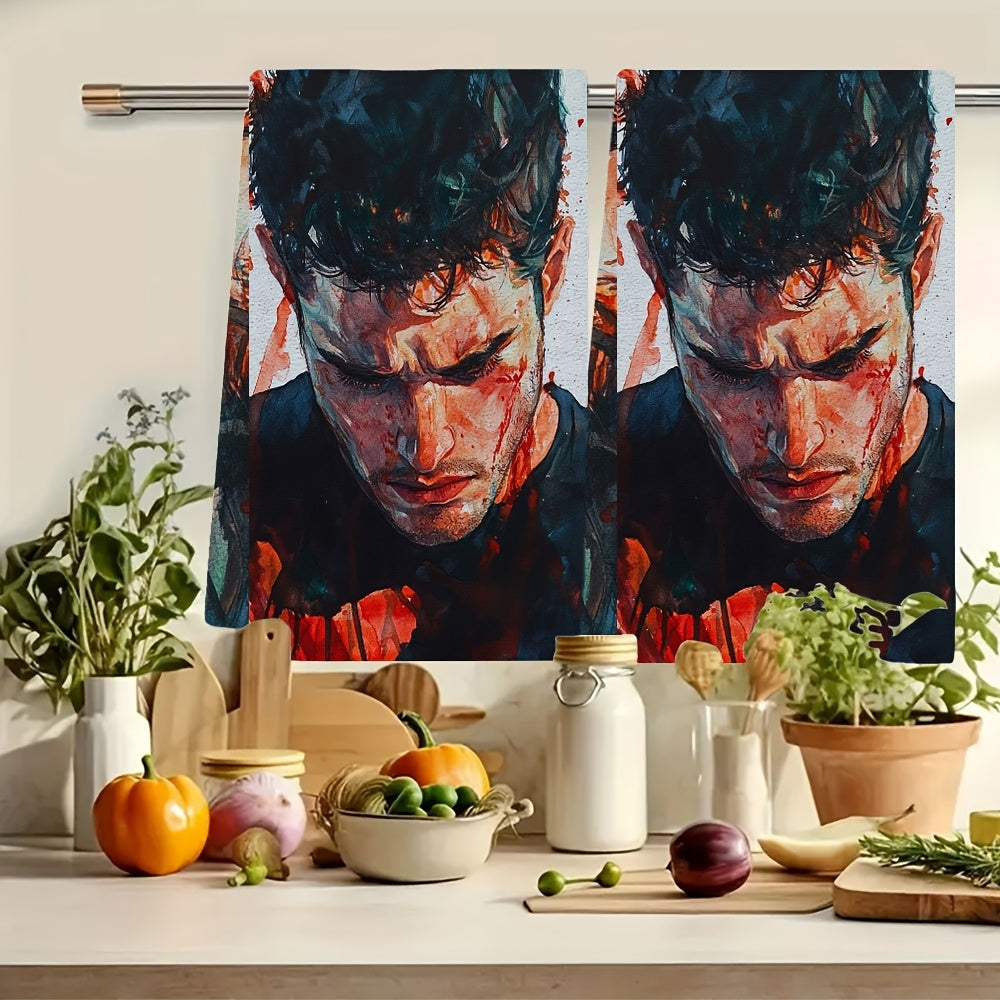 Ultra-Soft oshxona sochiqlari to'plami 40x60cm so'radigan qirg'oq dekorasi idish qo'l sochiqlari
