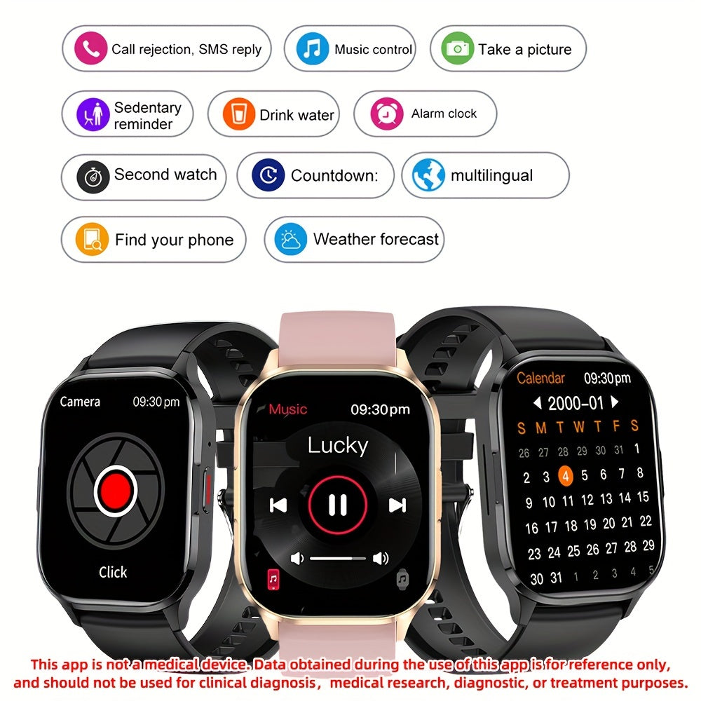 Men's AMOLED Smart Watch with Wireless Call Answer HD Display Sports Tracking