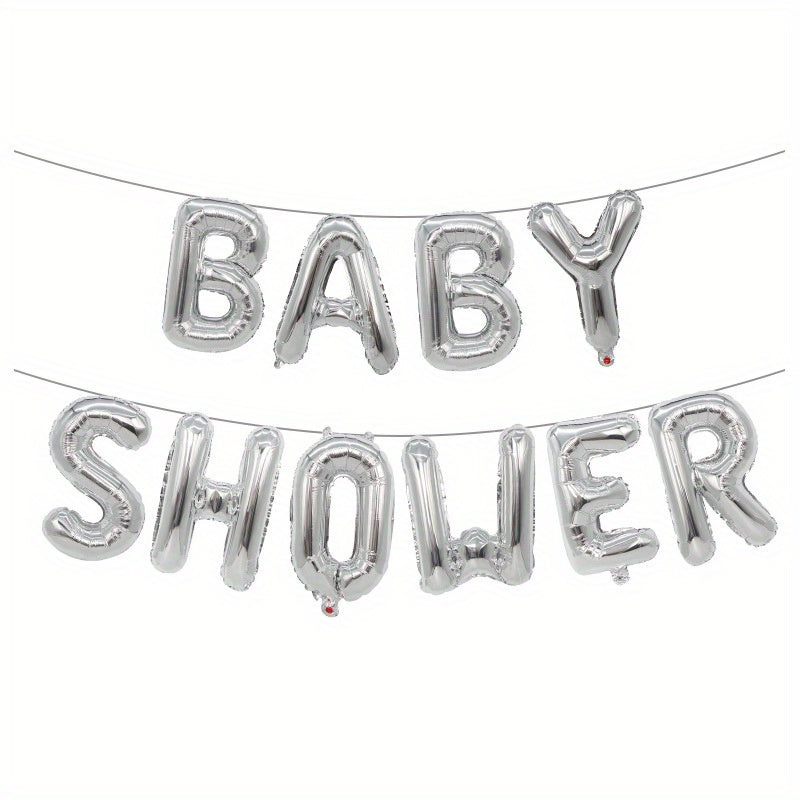 40.64cm Baby Shower Balloon Banner for Gender Reveal Party with "It's A Boy," "It's A Girl," and "Oh Baby" Foil Balloons