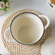 Enamel Cast Iron Soup and Stew Pot 16.5cm Oven Safe Gas and Electric Stove Use