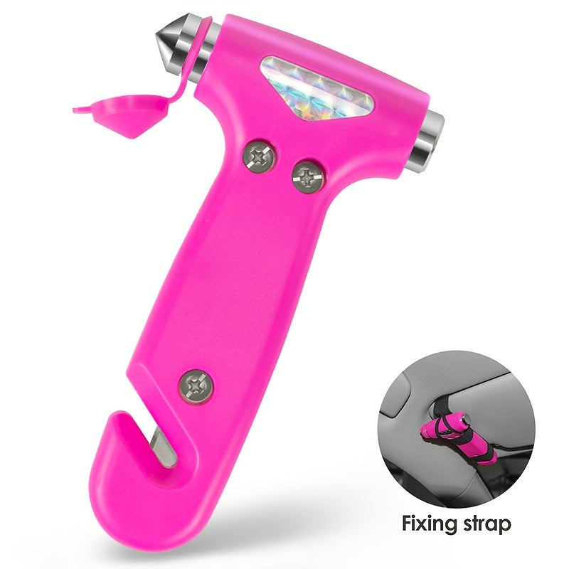Car Emergency Safety Hammer Window Breaker Seat Belt Cutter Black