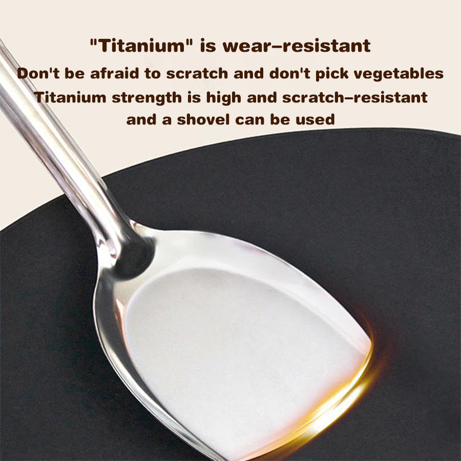 Flat-Bottomed Wok with Golden Handle for Chinese Cooking on Electric and Gas Stoves Dishwasher Safe Kitchen Cookware