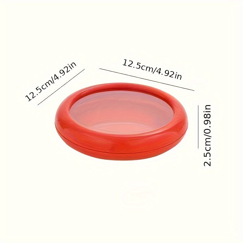 Juego de cápsulas reutilizables para conservación de alimentos con tapas de TPU elásticas para frutas y verduras