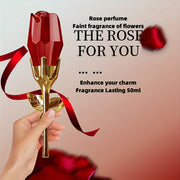 Red Rose Perfume for Women Long-Lasting Floral Scent 50ml Gift Alcohol-Free
