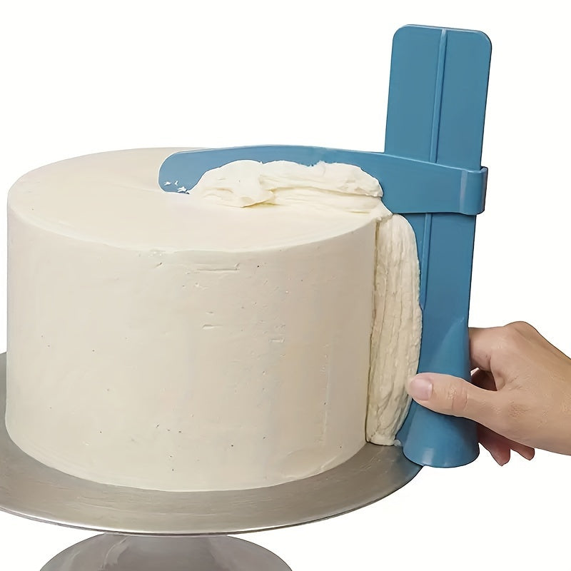 Cake Icing Smoother Tool Set with Handle Plastic Baking Decorating Accessories