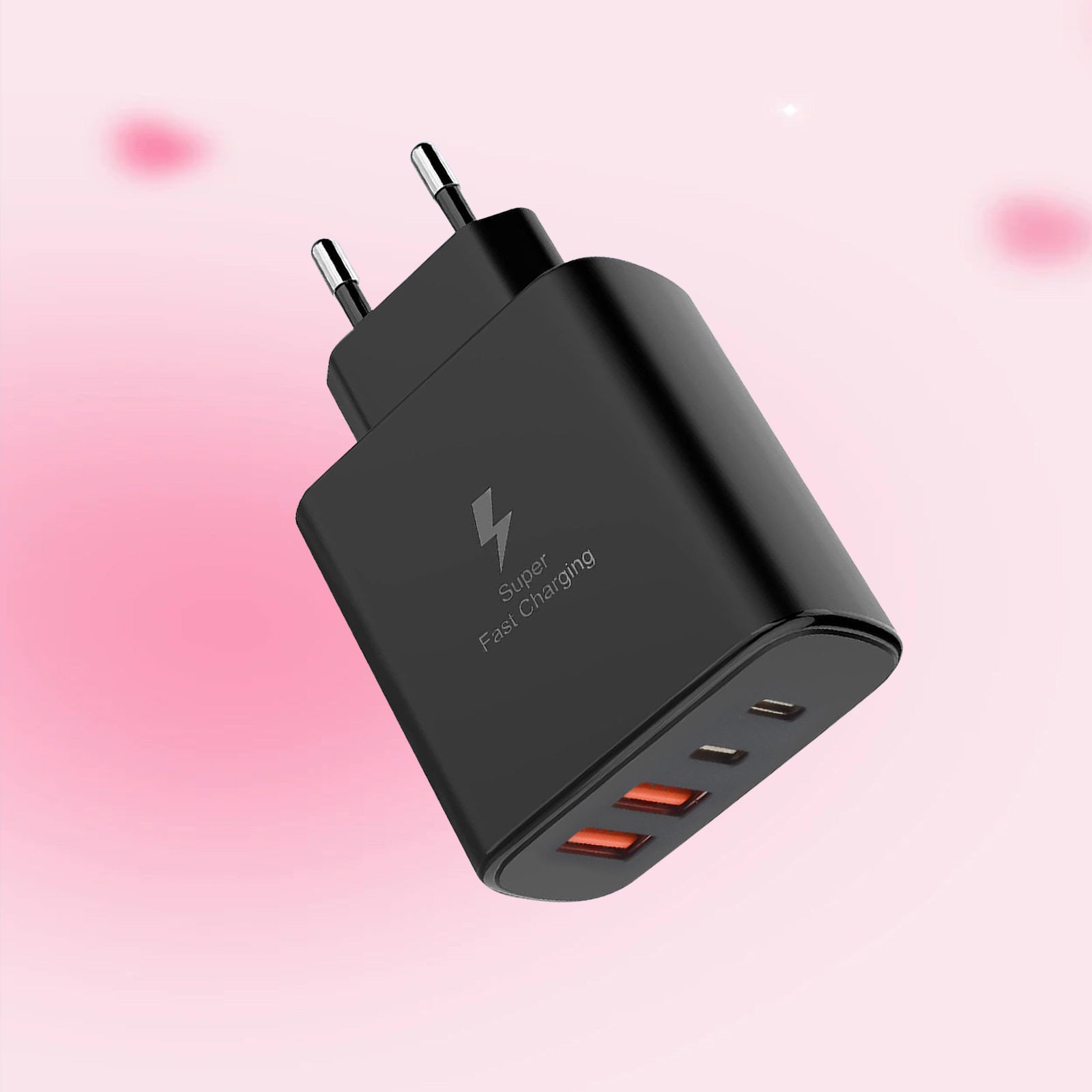 Fast Charging Wall Plug Adapter with 4 USB Type C Ports for iPhone iPad Airpods and Galaxy