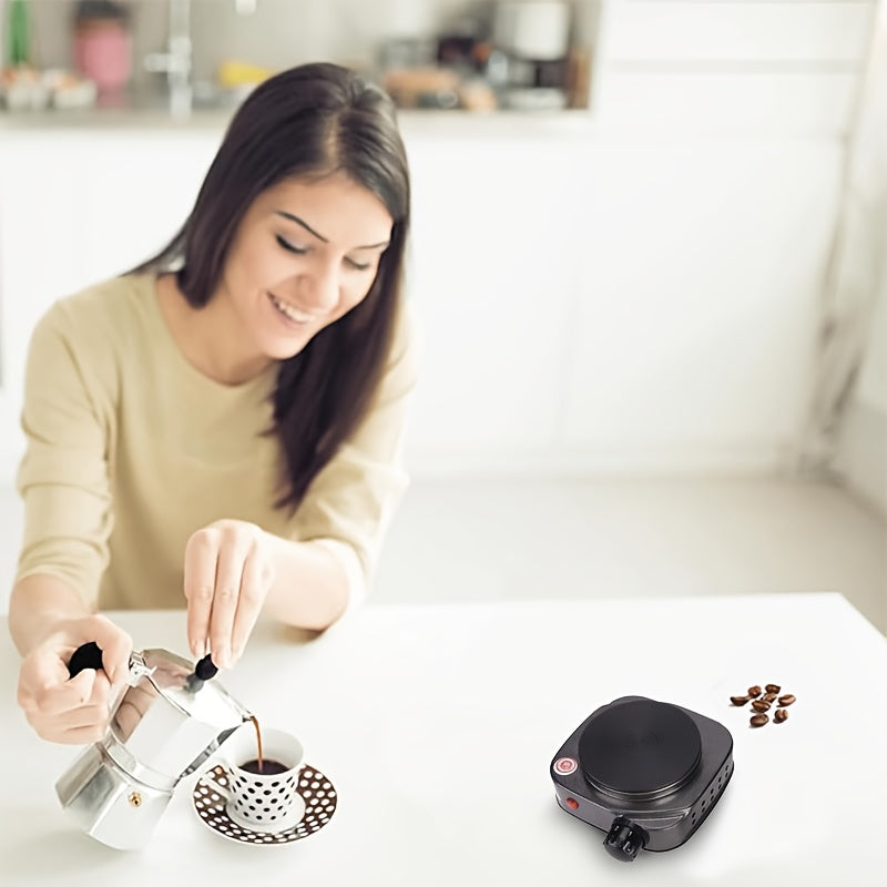 Портативный электрический обогреватель с европейской вилкой, серебристого цвета с цветком, без батареи