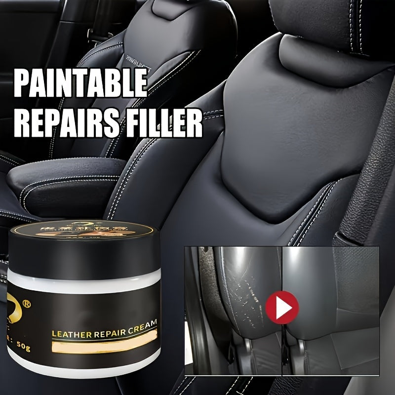 Universal Leather Repair Kit for Cars and Furniture 50g Filler and Restorer