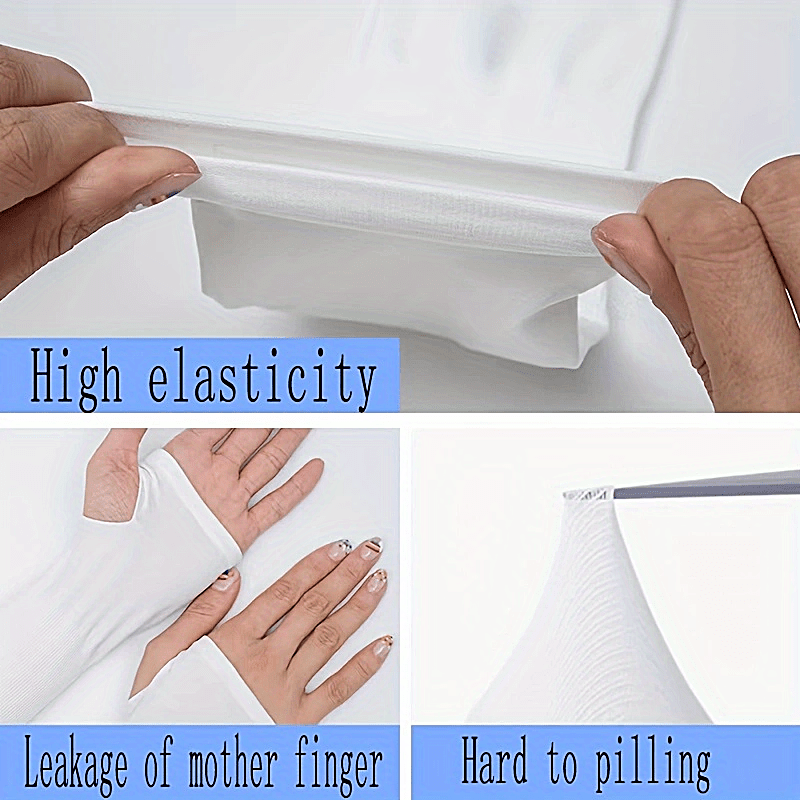 Manga de hielo para hombres y mujeres, manga de verano para motociclistas, funda delgada de tela