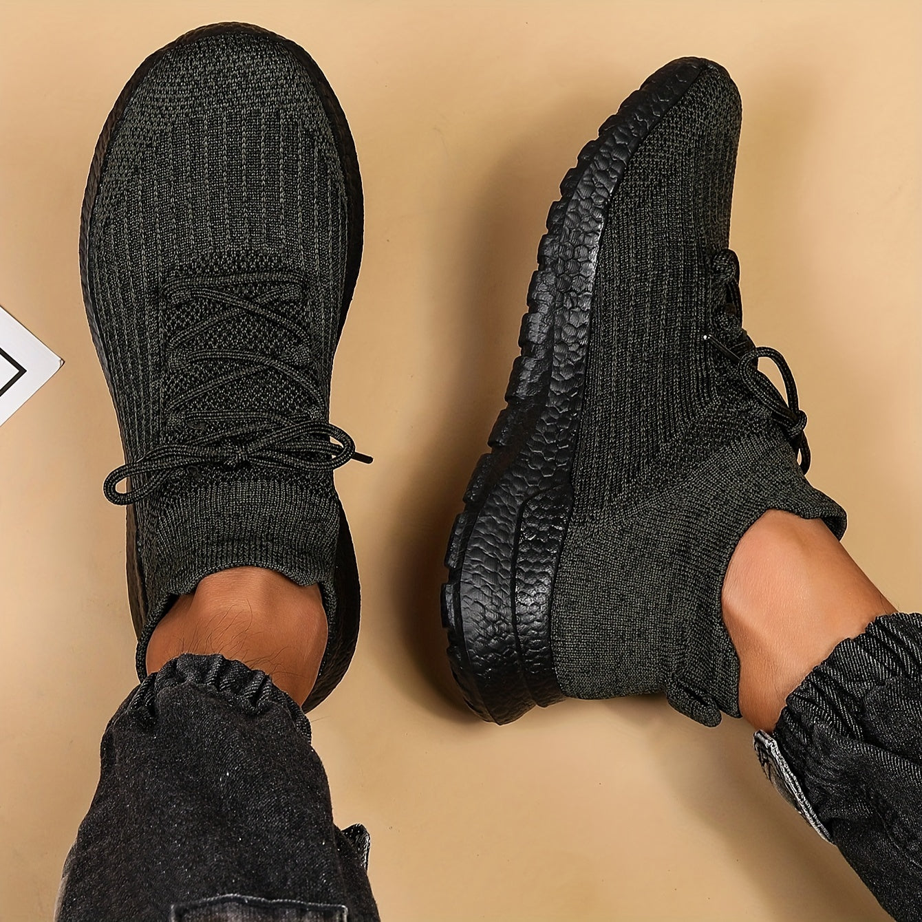 Men's Breathable Fabric Sneakers for Casual and Sports Activities