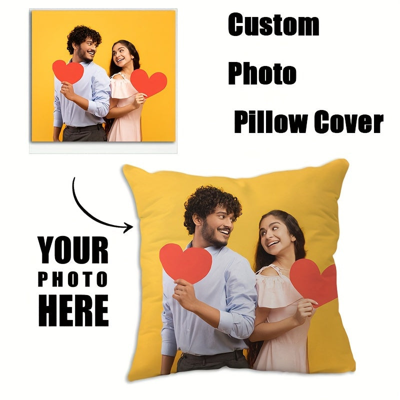 Personalized Pillowcase with Custom Photos and Text for Valentine's Day or Anniversary