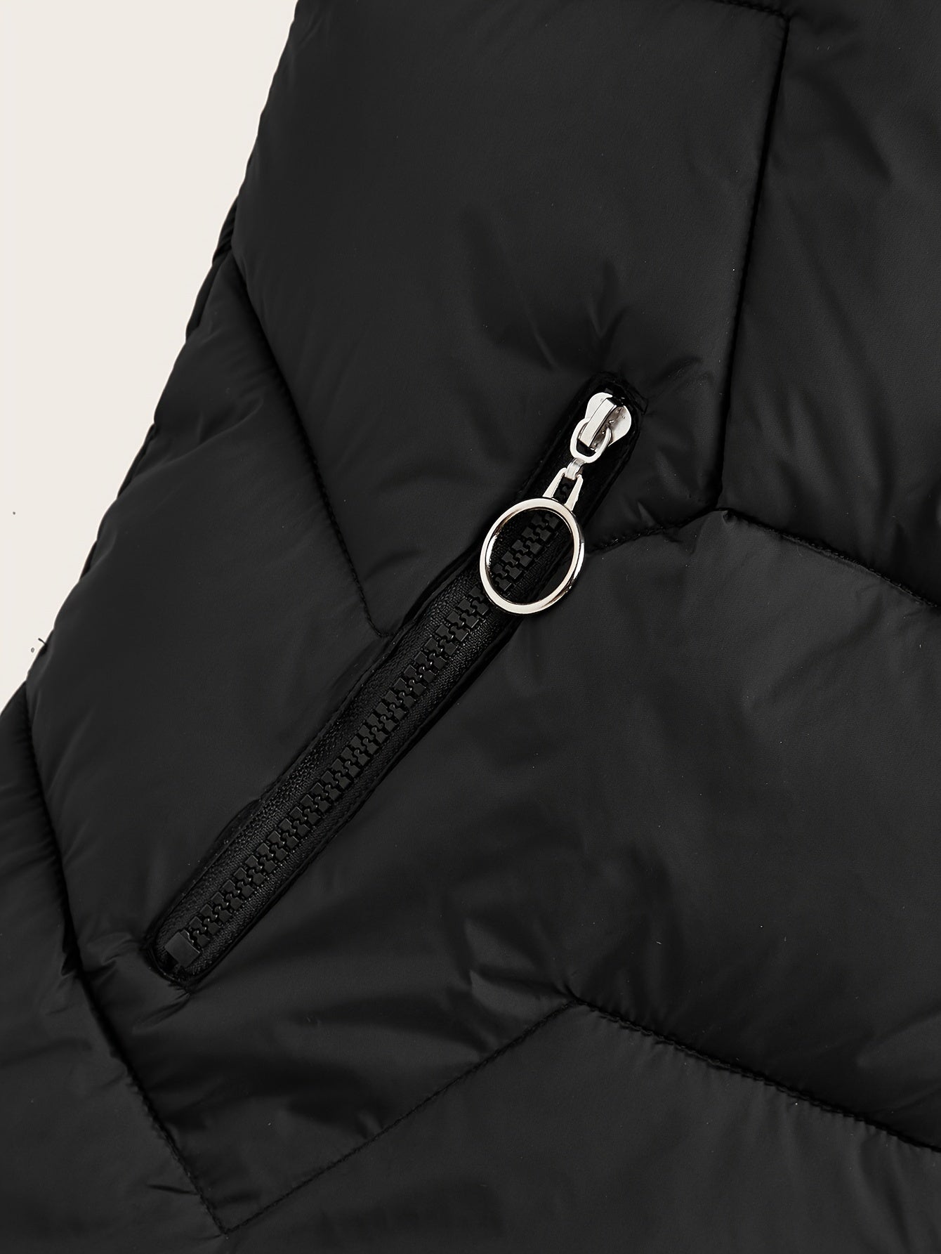 Women's Sleeveless Hooded Zip-Up Vest Coat Solid Winter Outerwear