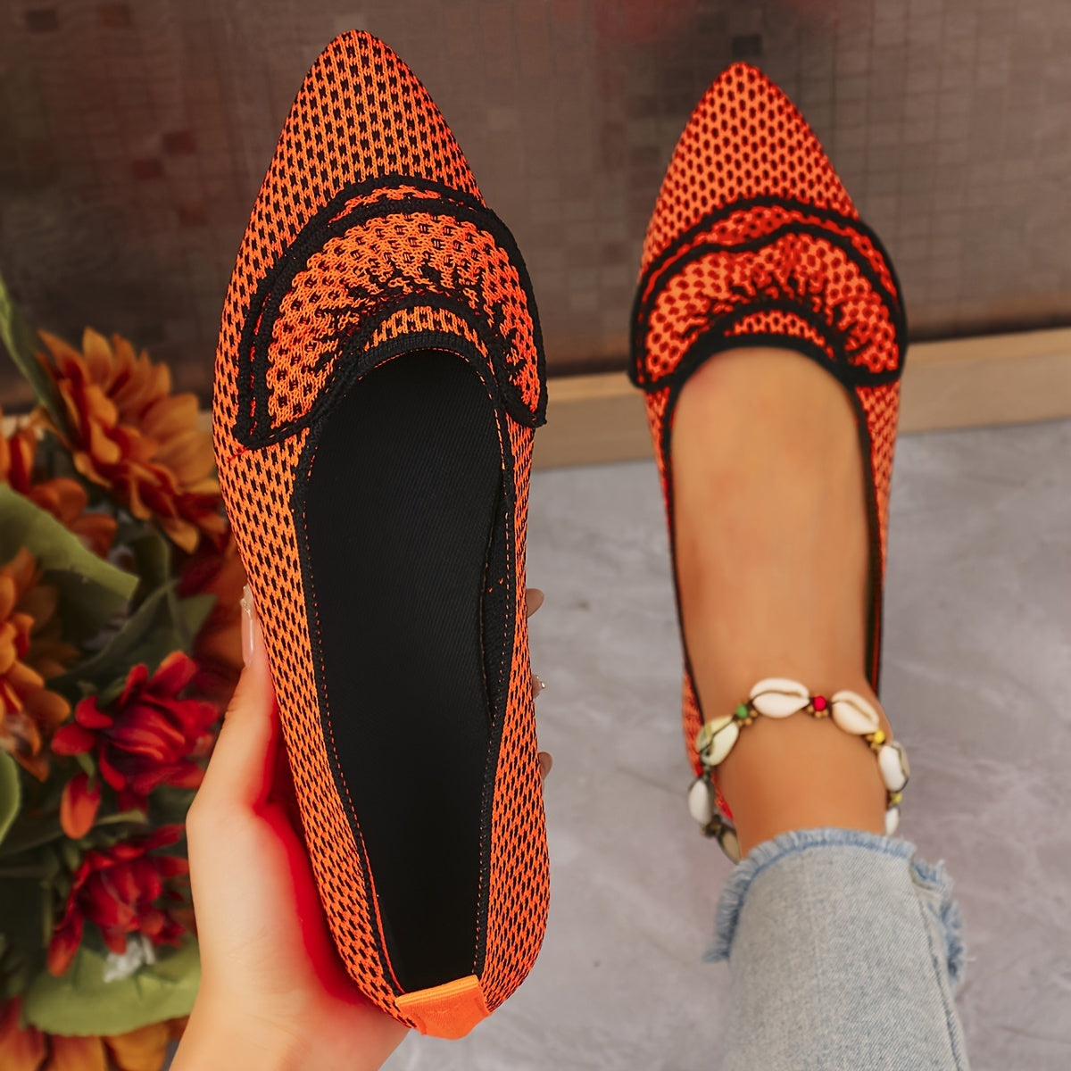 Женские туфли на плоской подошве с Т-образным ремешком из дышащей ткани, Мэри Джейн, всесезонные