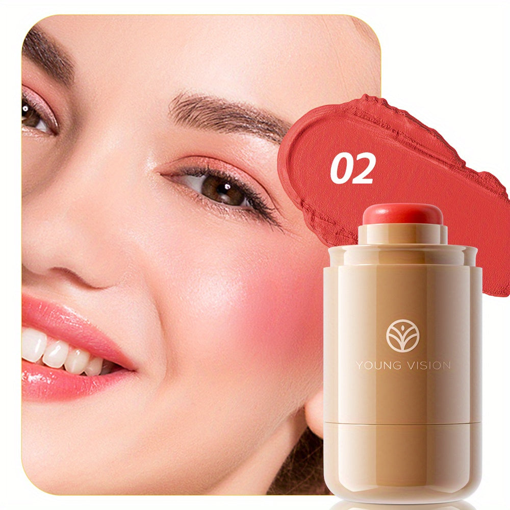 Women Cream Blush Stick Multi-Functional Natural Long-Lasting 6 Colors