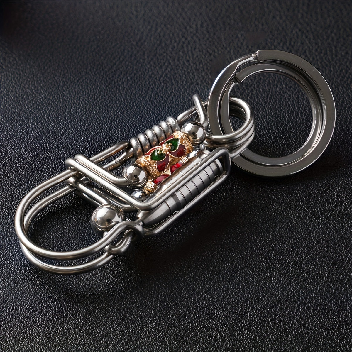 Handcrafted Stainless Steel Keychain Durable Keyring Gift Accessory