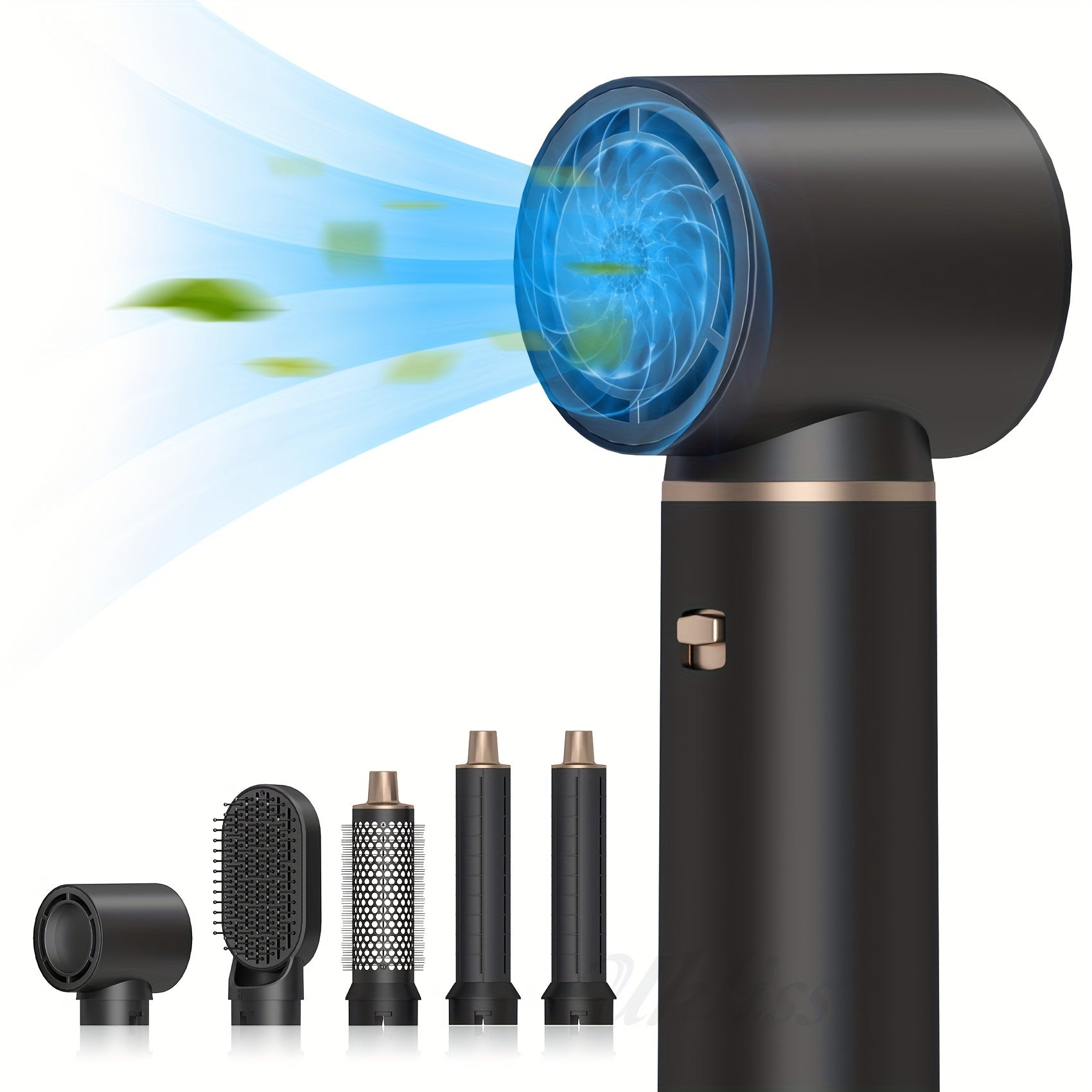 5-in-1 Hot Air Brush 800W 110000 RPM Hair Dryer Curling Styler EU Plug