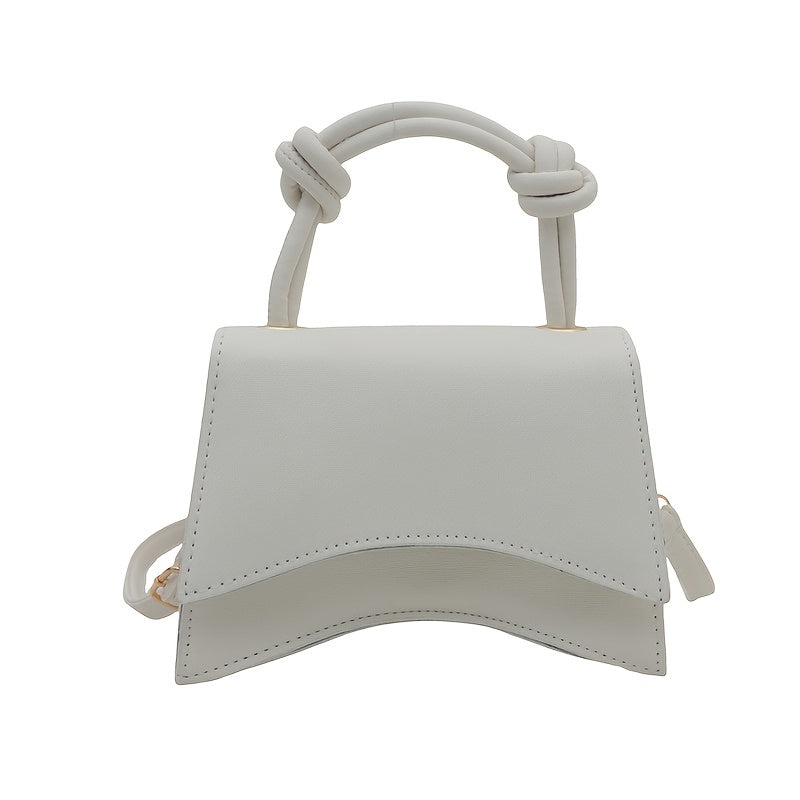 Women's Crossbody Bag PU Solid Color Lightweight Adjustable Strap Magnetic Closure