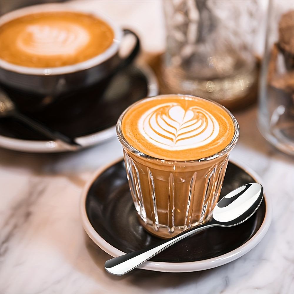 Set of 6/8 Stainless Steel Coffee Tea Mini Spoons 13.69cm Dishwasher Safe