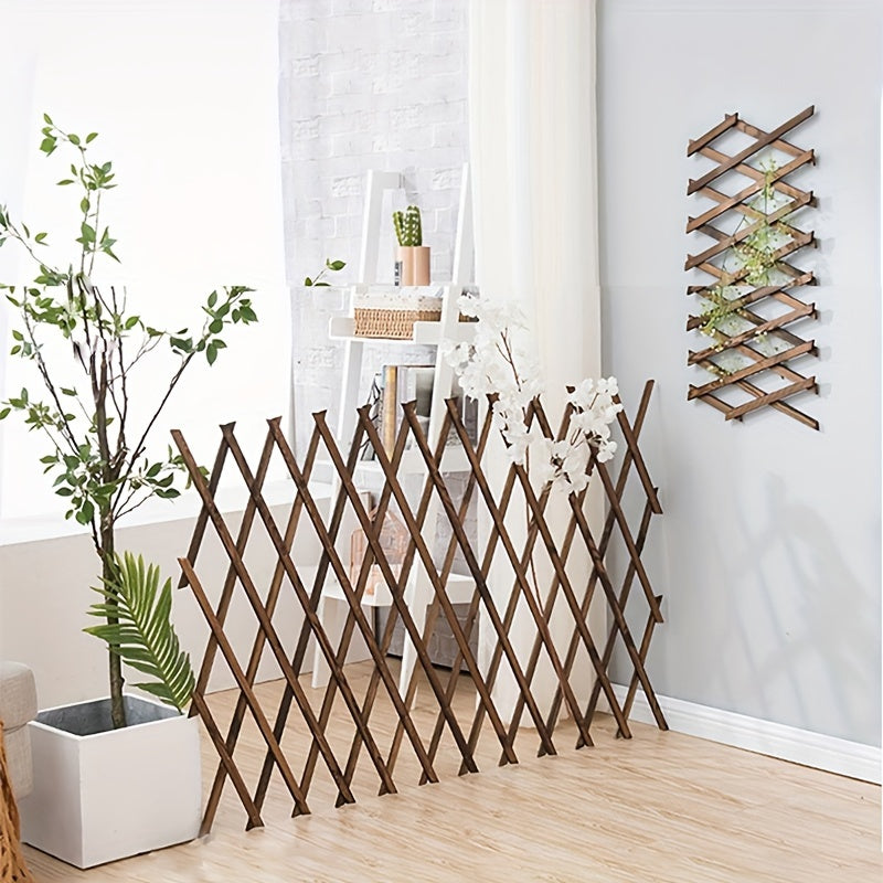 Handcrafted Wooden Garden Pergola with Adjustable Woven Design for Patio and Balcony