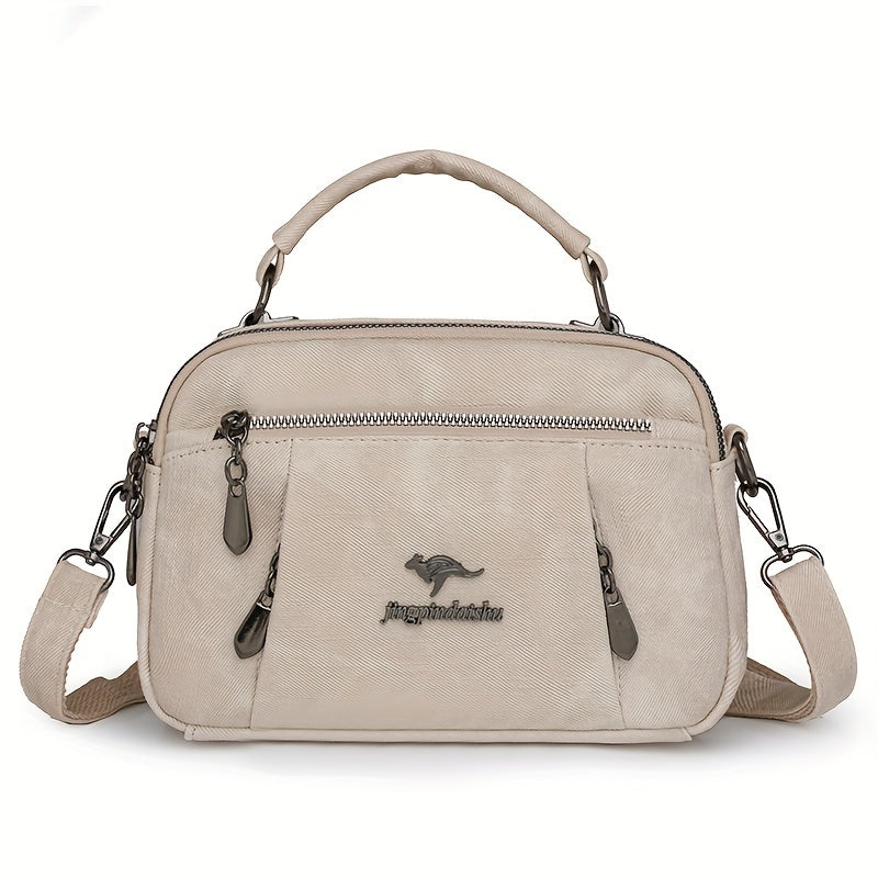 Turli ranglarda, ajratiladigan tasma bilan sintetik charm xochli sumka, ish yoki sovg'a berish uchun ideal.