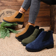 Ayollar uchun Chelseay chakka botlari, yopish uchun, o'rta shish, barcha mavsumlar, qora, jigarrang, ko'k