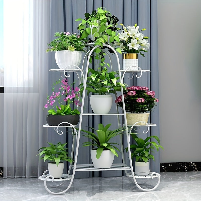Waterproof Metal Multi-Layer Flower Stand for Patio Indoor Outdoor Large