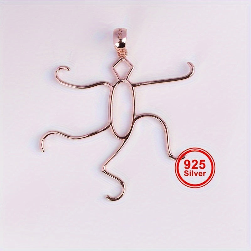 Sterling Silver Pendant Setting with Claw Prongs for Irregular Pendants for Women and Men