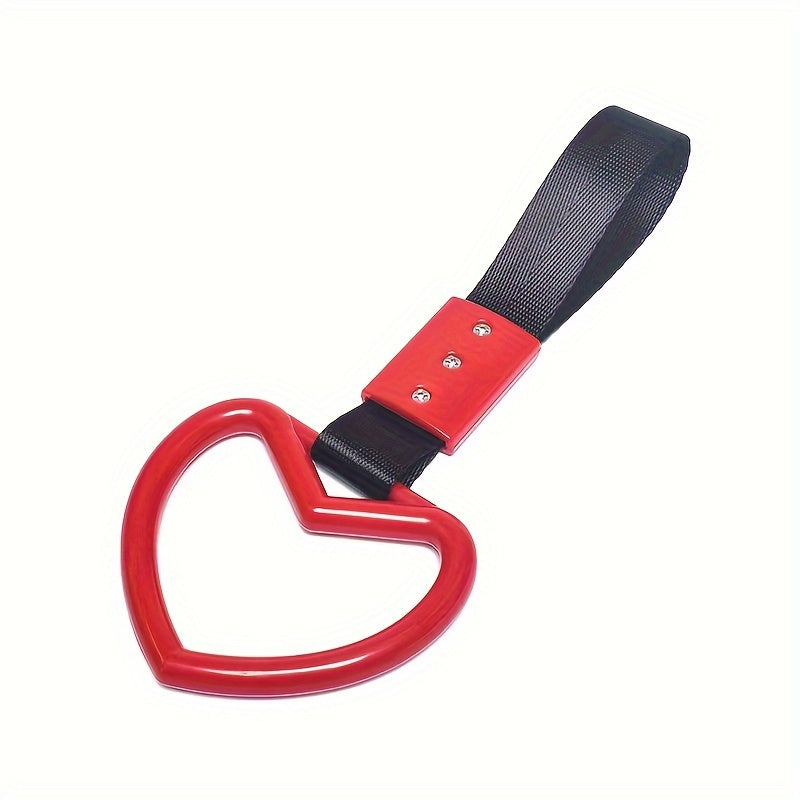 Universal Car Tow Rope Heart Ring Handle Strap Decoration