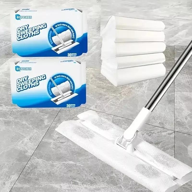 Disposable Dust Paper Mop Cloths for Floor Cleaning Replacement Packs