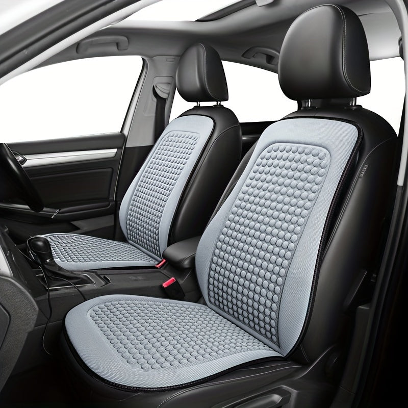 Almohadilla de asiento para coche transpirable de seda de hielo, fácil de instalar, para todas las estaciones