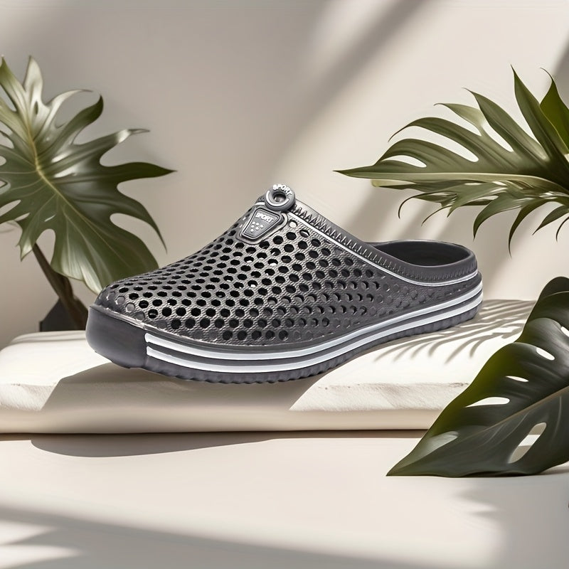 Men's Breathable Blue EVA Garden Clogs for Indoor Outdoor All-Season Wear