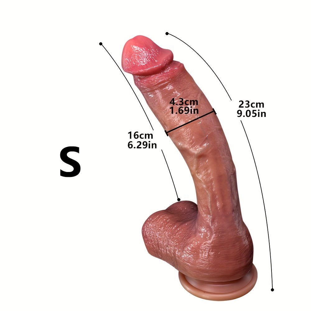 Women Silicone Dildo with Multiple Sizes and Anal Plug