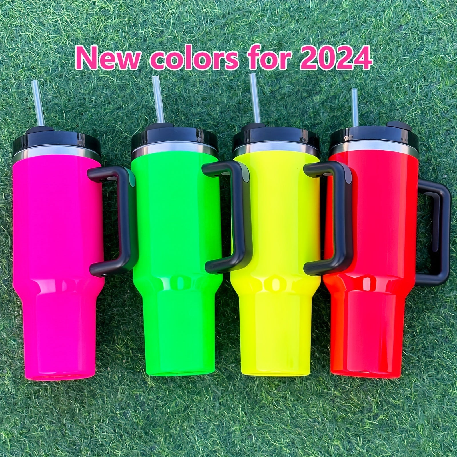 40oz Izolyatsiyalangan zanglamaydigan po'latdan yasalgan tumbler, qopqoq, tutqich va qobiq bilan, sayohat, uy va ofis uchun