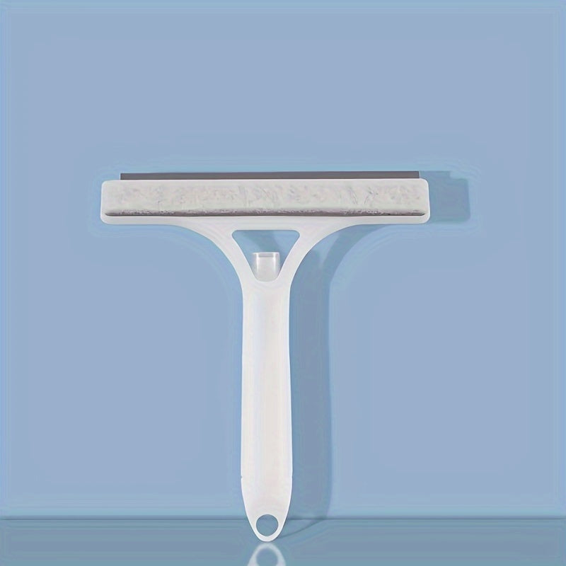 Glass Cleaning Tool Set with Spray Bottle Double-Sided Brush Scraper for Mirrors Windows