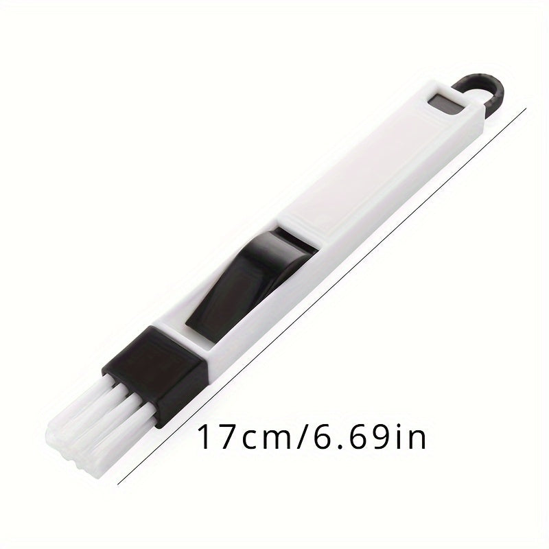 Juego de cepillos de limpieza Groove con recogedor y herramienta para rendijas para ventanas y aires acondicionados