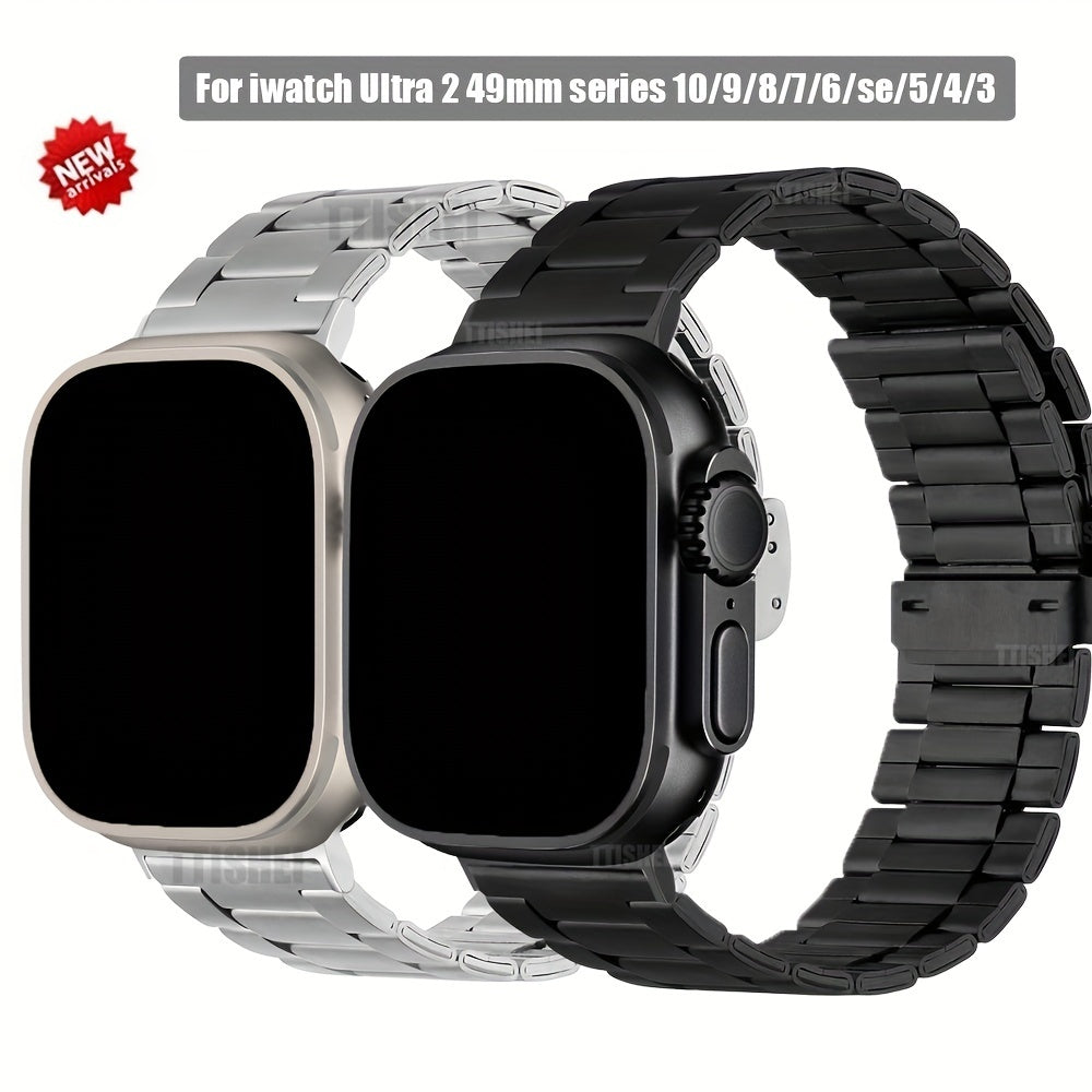 Stainless Steel Watch Band for Apple Watch Ultra 2/1 Series 3-10 38mm-49mm