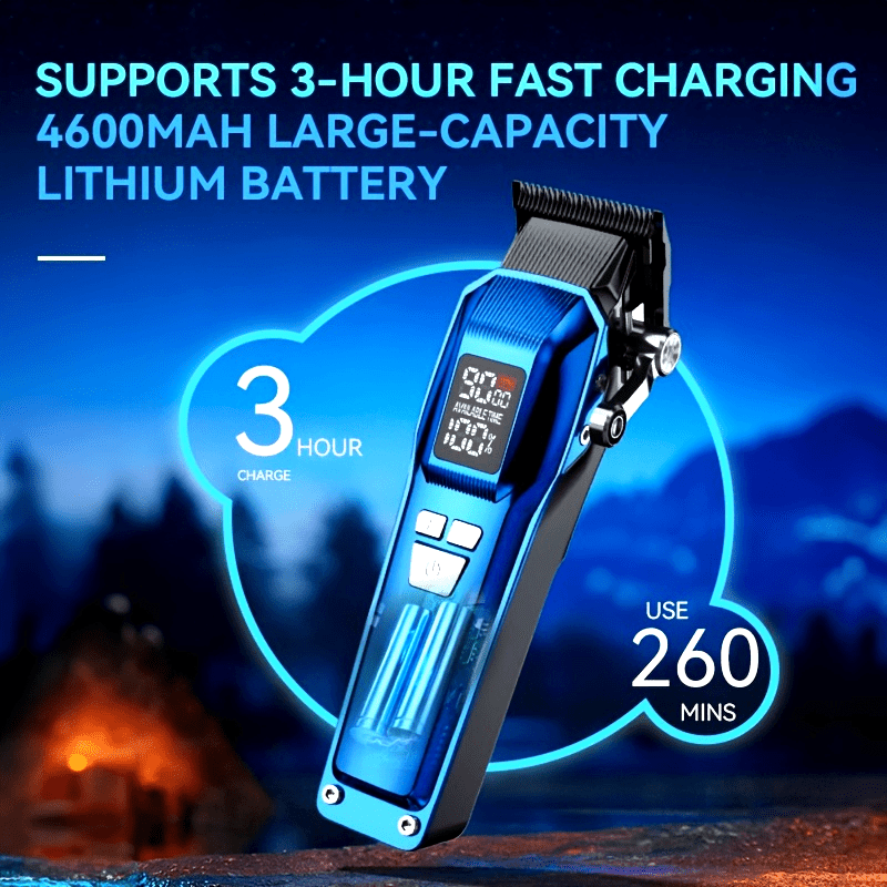 Recortadora de cabello inalámbrica con batería recargable de 4600mAh