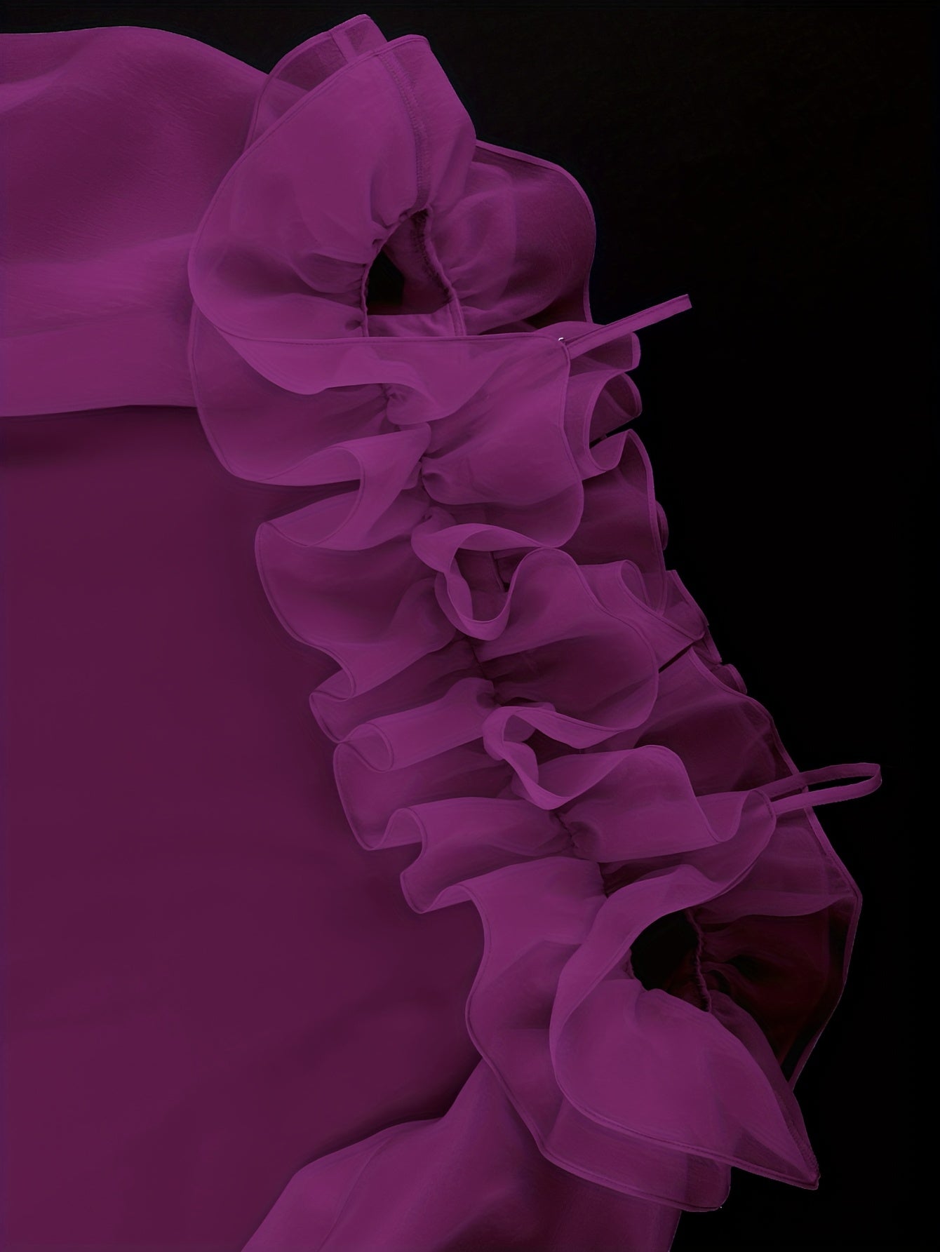 Plus Size Women's Off-The-Shoulder Ruffled Dress Polyester Party Wedding All-Season