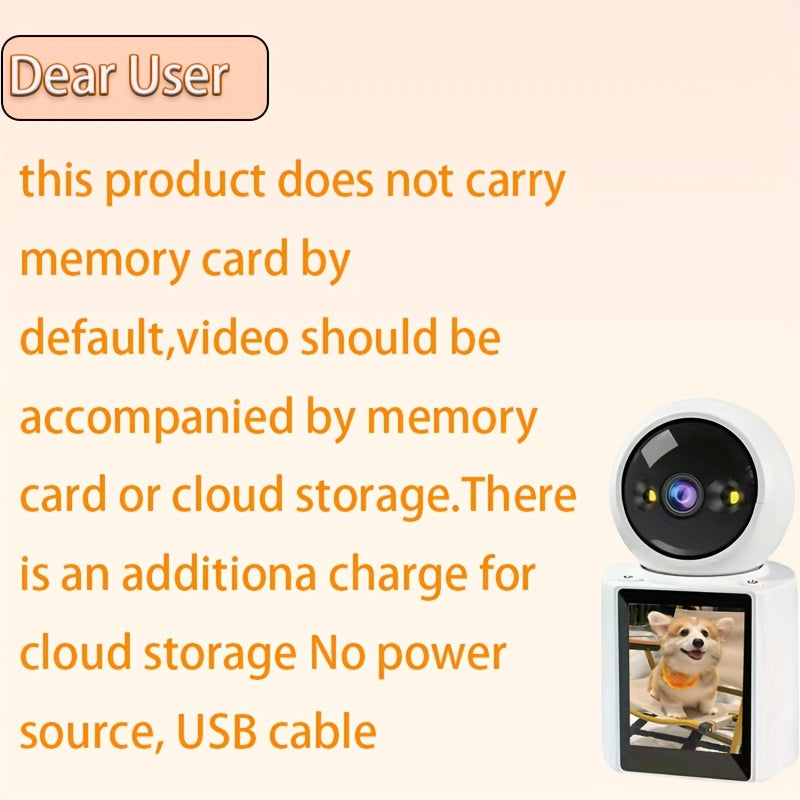 Indoor Wireless Security Camera with Night Vision Two-Way Audio and Baby Monitoring