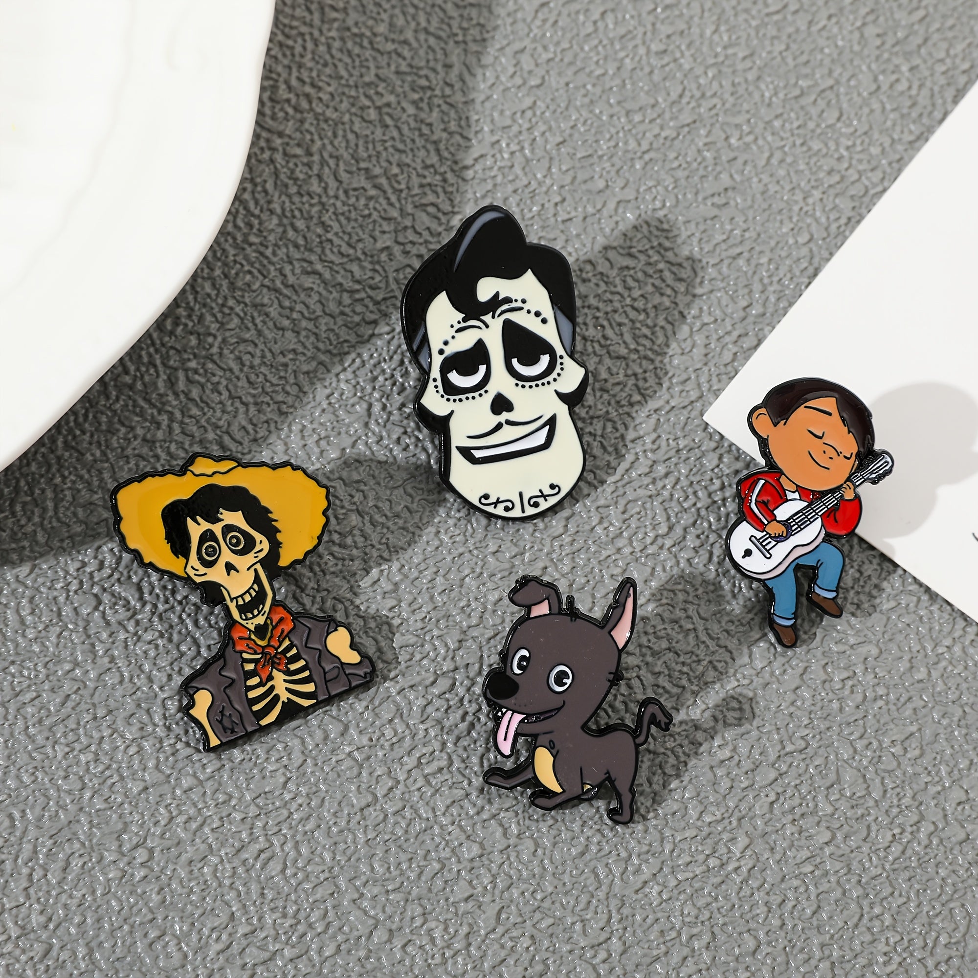 Set of 5 Cartoon Animal Brooches Enamel Pins Metal Jewelry for Backpacks Clothing Accessories