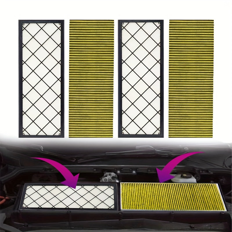 4Pcs HEPA Cabin Air Filters with Activated Carbon for Tesla Model Y