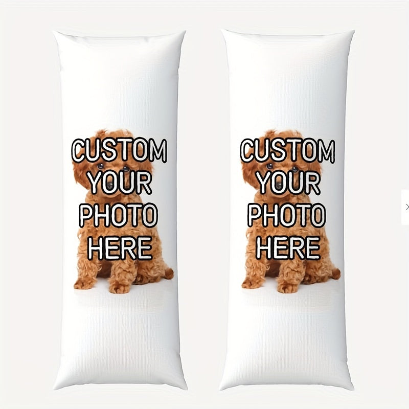 Custom Plush Body Pillow with Double-Sided Photo Design Soft Cozy 50.8x137.2 cm