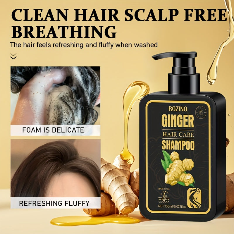 Unisex Ginger Shampoo 150ml Hydrating Cleansing Nourishing Hair Care