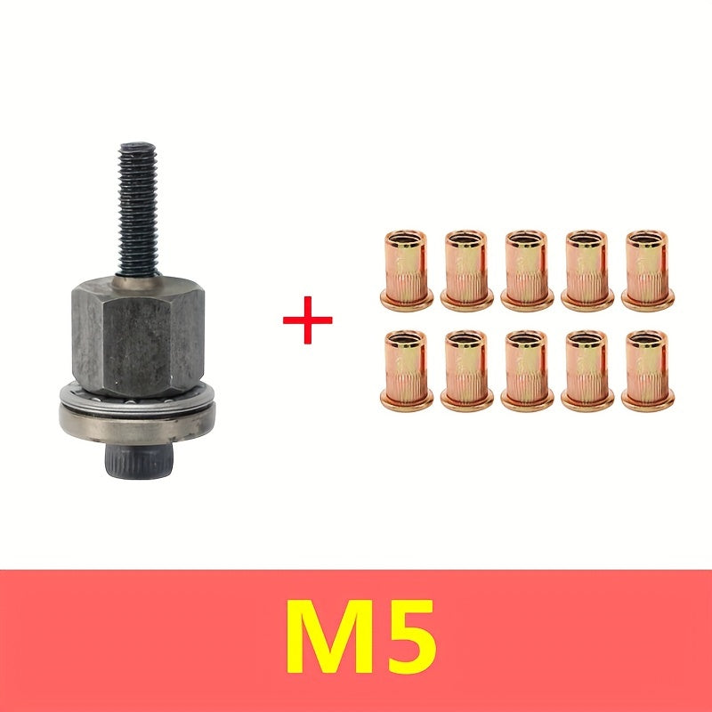 Manual Rivet Nut Tool for Thin Iron Skin Carbon Steel Easy to Use