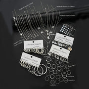 108-Piece Jewelry Set for Women with Heart Butterfly Flower Designs for Birthdays and Parties