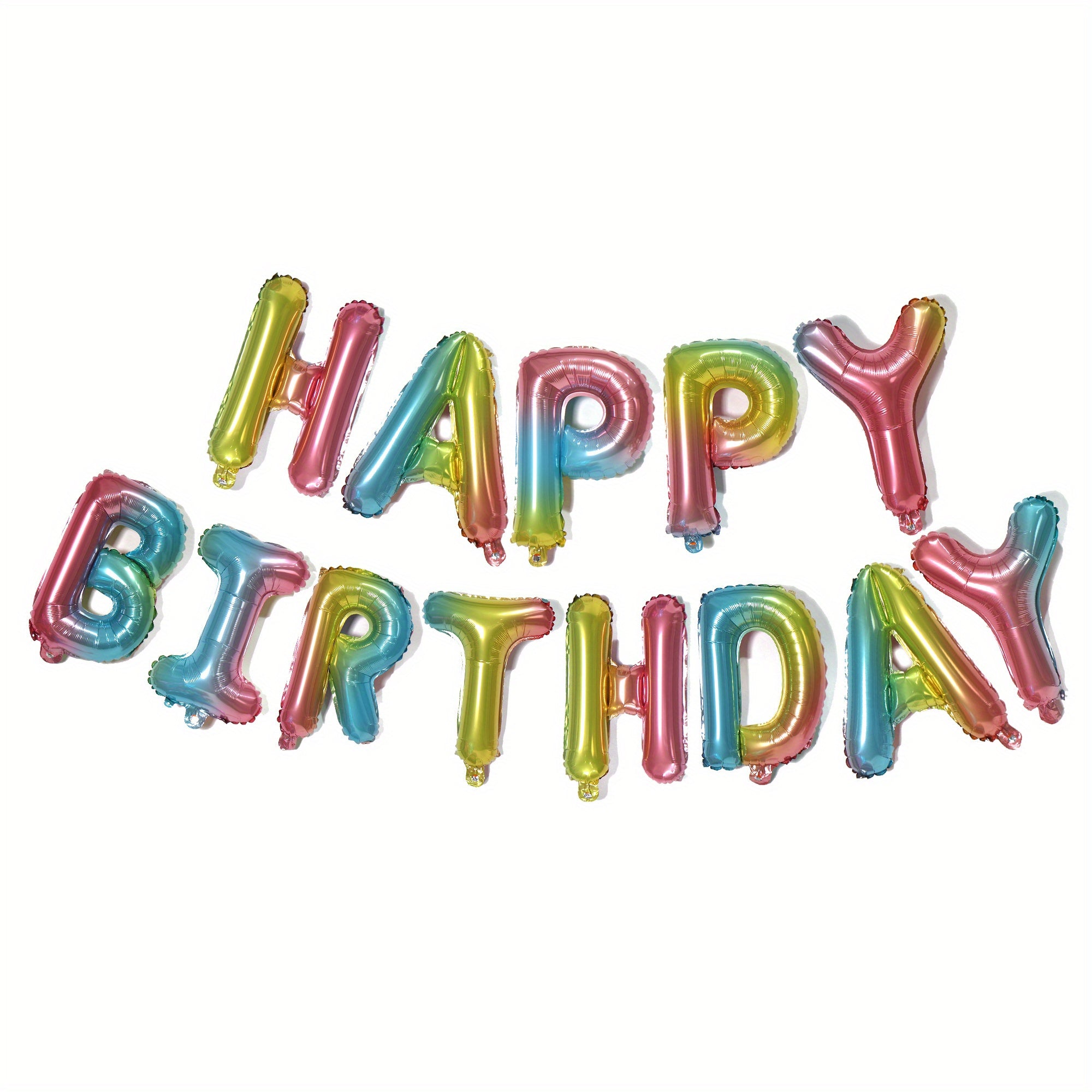 16-Inch Happy Birthday Letter Balloon Set Aluminum Film Party Decorations