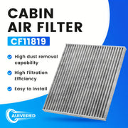 Cabin Air Filter Activated Carbon Replacement for Car SUV and Truck